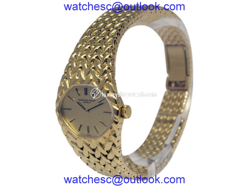 Audemars Piguet Dress Watch 18K Yellow Gold Manual Vintage 25mm Womens Watch Audemars Piguet