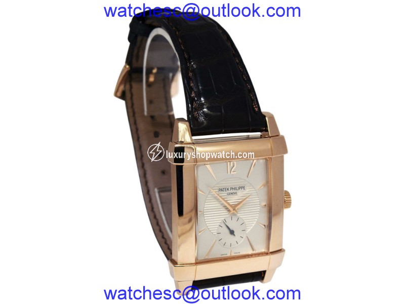 Patek Philippe Gondolo 5111R 18K Rose Gold & Leather Manual 32mm Mens Watch Patek Philippe