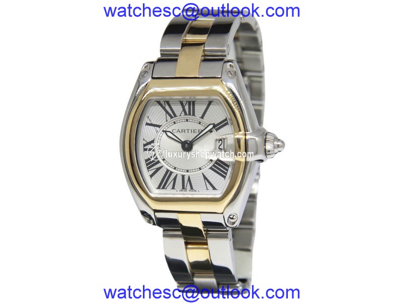 Cartier Roadster 2675 18K Yellow Gold and Stainless Steel Quartz 29.5mm Womens Watch Cartier