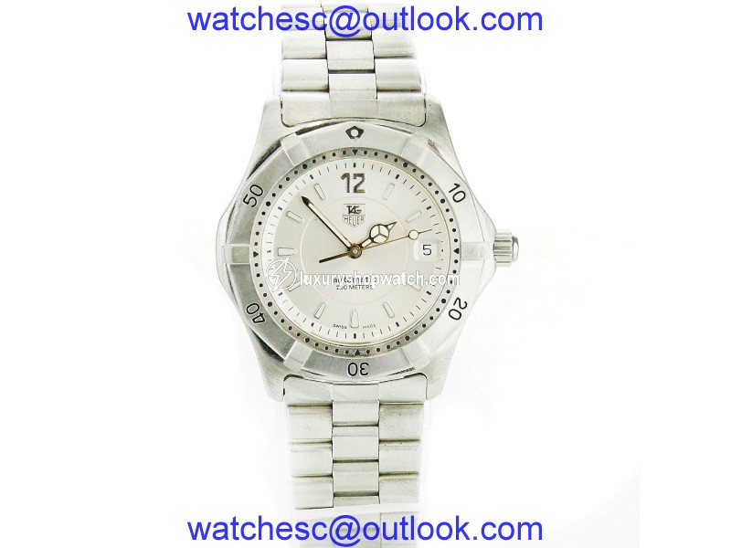 Tag Heuer 2000 Series WK2116 Stainless Steel & Silver Dial 37mm Mens Watch Tag Heuer