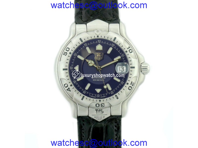 Tag Heuer WH1115-K1 Stainless Steel Leather Quartz 40mm Mens Watch Tag Heuer