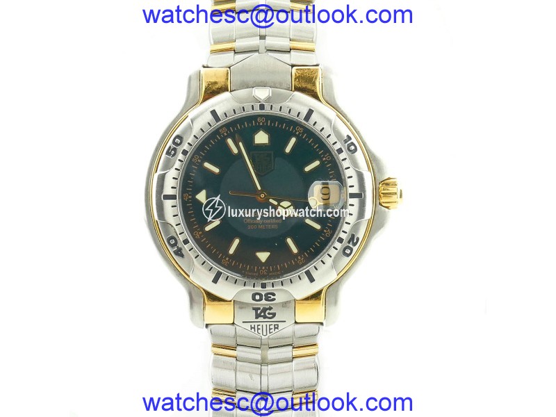 Tag Heuer WH5153 18K Yellow Gold and Stainless Steel Green Dial 39mm Unisex Watch Tag Heuer