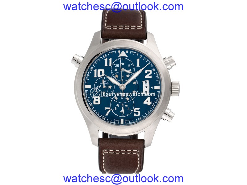 IWC Pilot IW371807 Stainless Steel & Blue Dial Automatic 44mm Mens Watch IWC