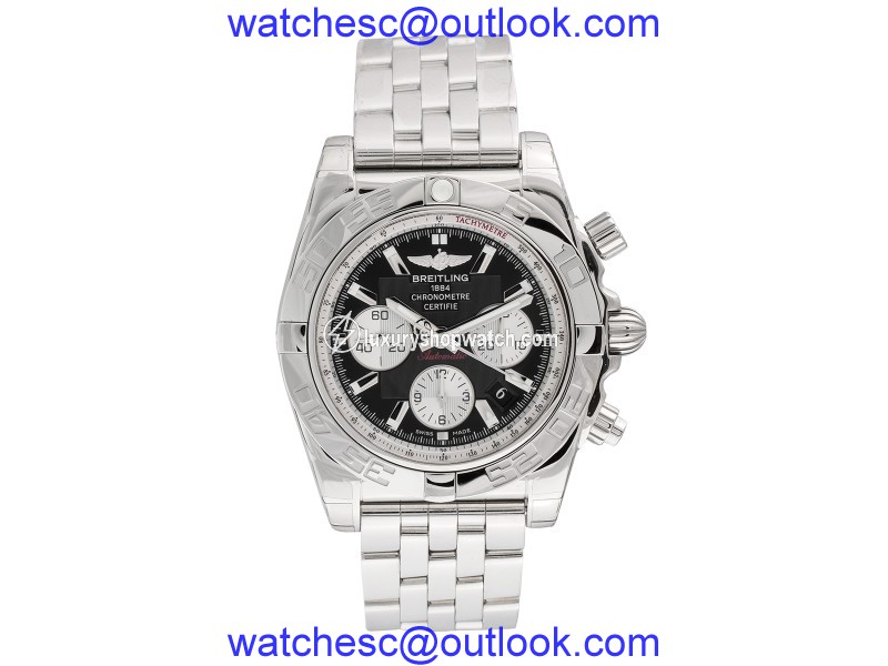 Breitling Chronomat AB011012-B967-375A Stainless Steel & Black Dial 43.5mm Mens Watch Breitling