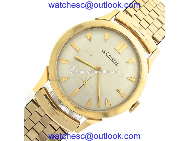 Vintage Men's LeCoultre 14K Yellow Gold 32mm Watch Jaeger-LeCoultre