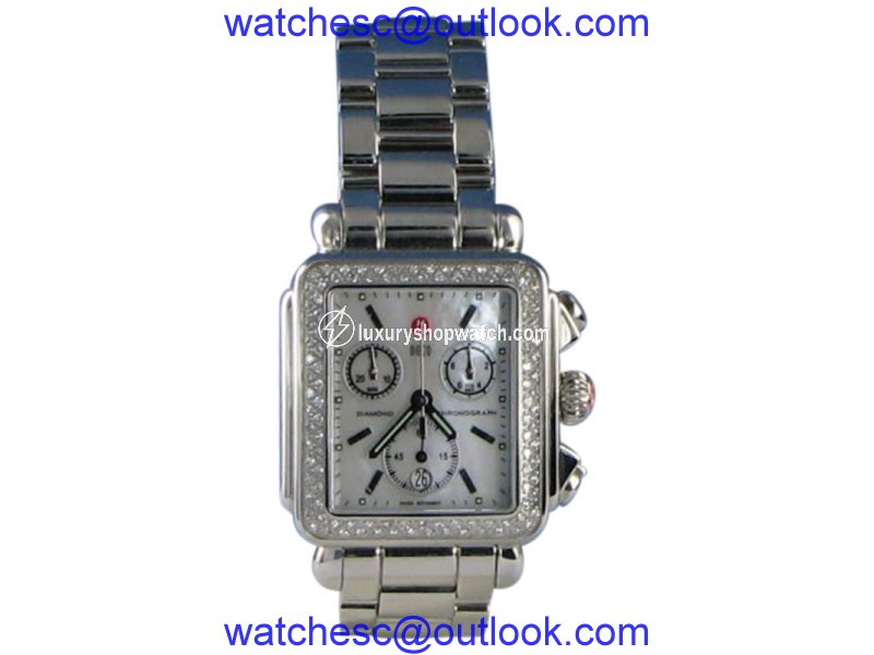 Michele MWW06P000110 Deco Diamond 0.60cts Chronograph Quartz Ladies Watch Michele