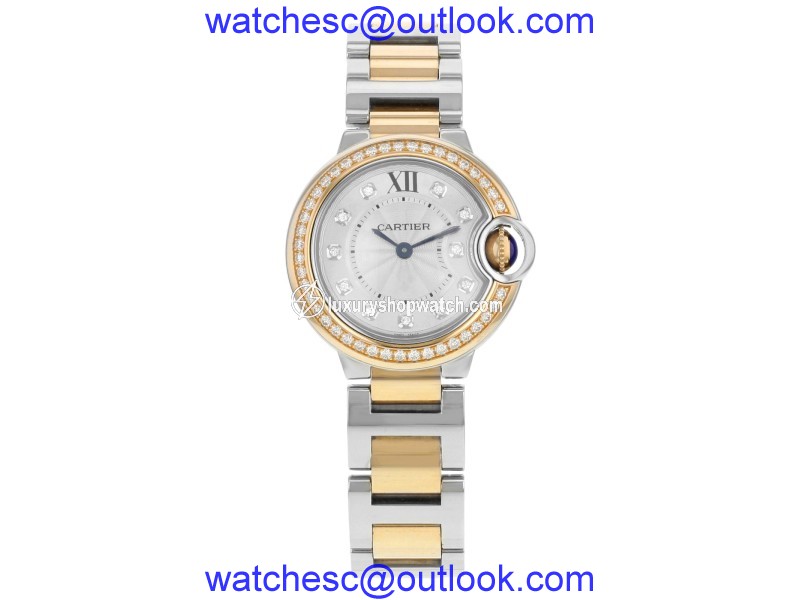 Cartier Ballon Bleu WE902076 Steel & 18K Rose Gold Quartz Ladies Watch Cartier
