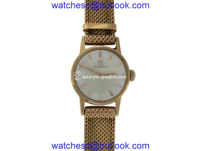 Omega 18K Yellow Gold 20mm Womens Watch Omega