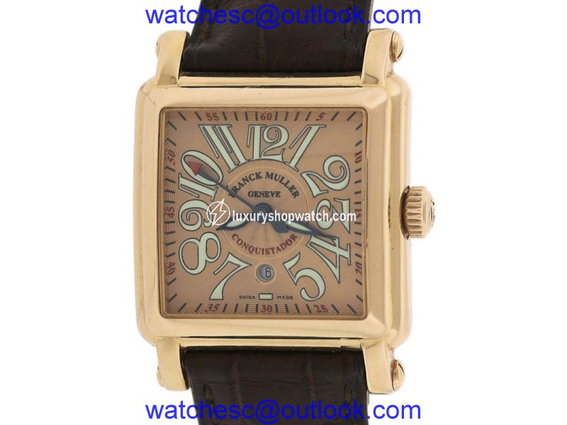 Franck Muller Cortez Conquistador 10000 L 18K Rose Gold Automatic 31mm Womens Watch Franck Muller