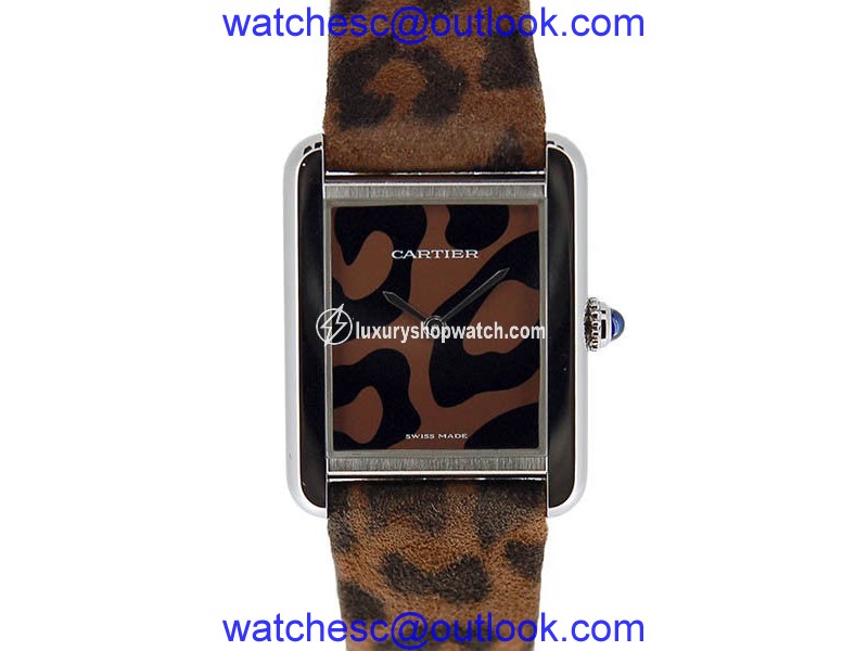 Cartier Tank Solo W 5200015 Stainless Steel & Leather Quartz 31mm Womens Watch Cartier