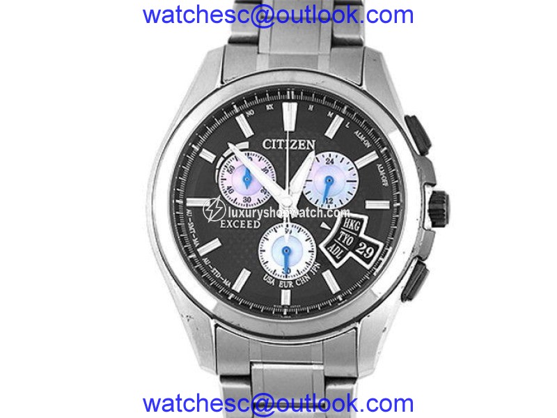 Citizen Exceed H610-T018521 Titanium Gray Dial Quartz 43mm Mens Watch Citizen