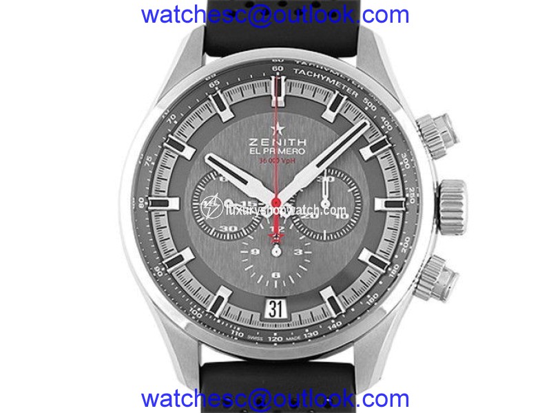 Zenith El Primero Sports 03.2280.400/91.R576 Stainless Steel & Rubber Automatic 45mm Mens Watch Zenith