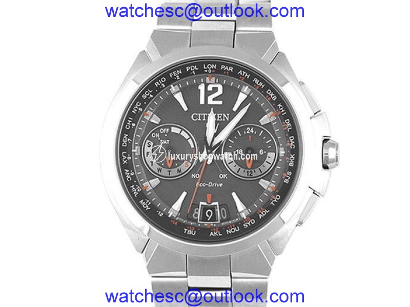 Citizen Ecodrive H950-S094704 Stainless Steel Quartz 46mm Mens Watch Citizen