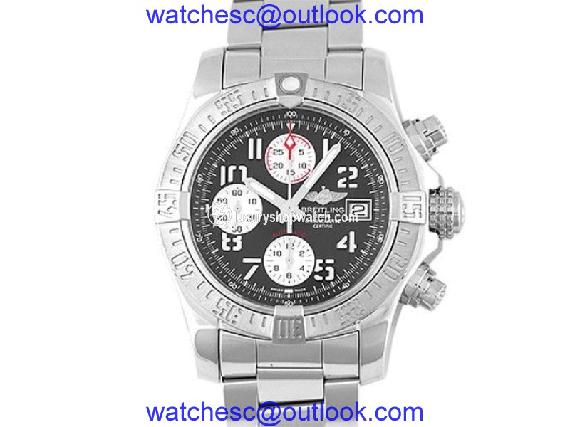 Breitling Avenger II A13381 Stainless Steel Gray Dial Automatic 43mm Mens Watch Breitling
