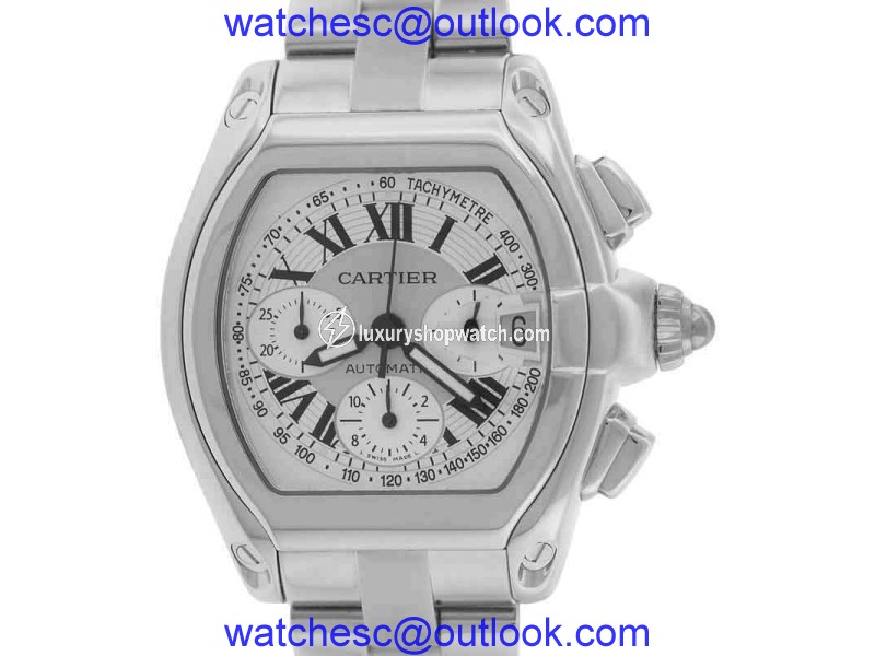 Cartier Roadster XL W62019X6 Stainless Steel Automatic 43mm Mens Watch Cartier