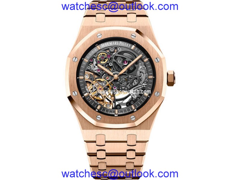 Audemars Piguet Royal Oak 15407OR.OO.1220OR.01 18K Pink Gold 41 mm Mens Watch Audemars Piguet