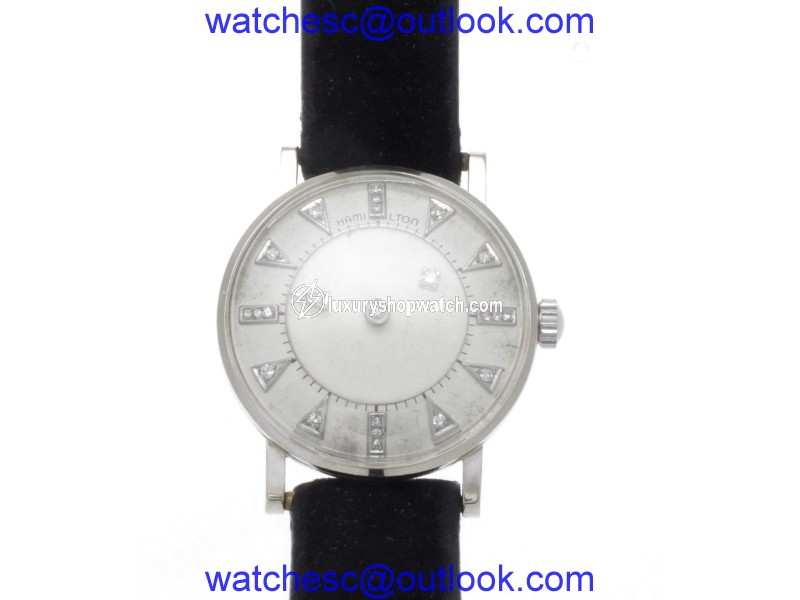 Hamilton Mystery Diamond Dial 14K White Gold 31mm Watch Hamilton