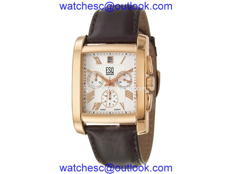 Movado Prescott 07301294 Rose Gold Stainless Steel Mens Watch Movado
