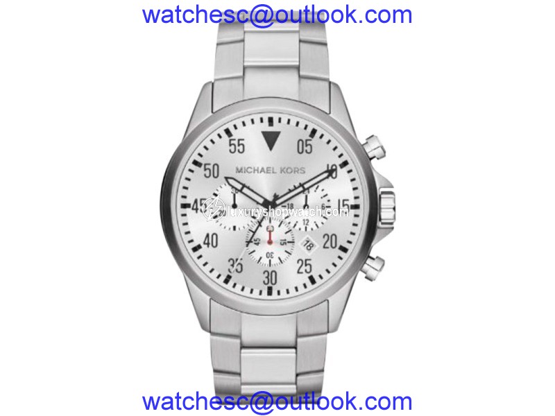 Michael Kors MK8331 Chronograph White Dial Stainless Steel Mens Watch Michael Kors