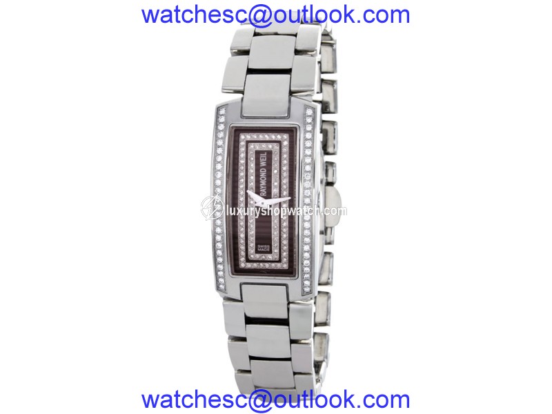 Raymond Weil 1500ST2-70581 Shine Stainless Steel and Diamond Coffee Brown Dial 23mm Watch Raymond Weil