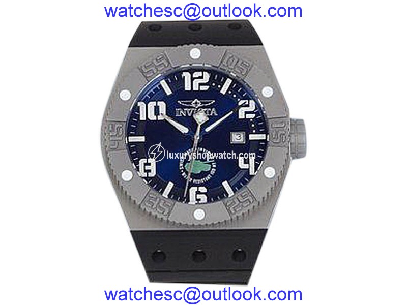 Invicta Force Collection Blue Dial Black Polyurethane Watch Invicta