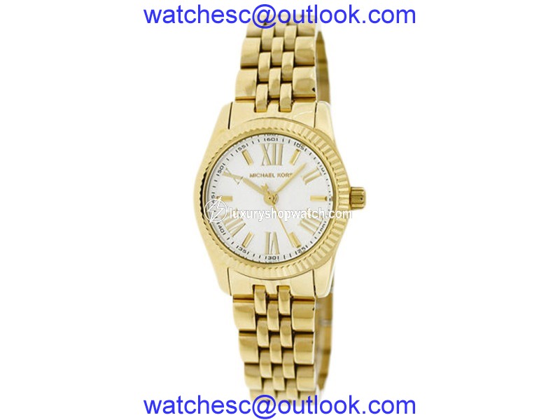 Michael Kors MK3229 Silver Dial Gold-Tone Stainless Steel Womens Watch Michael Kors