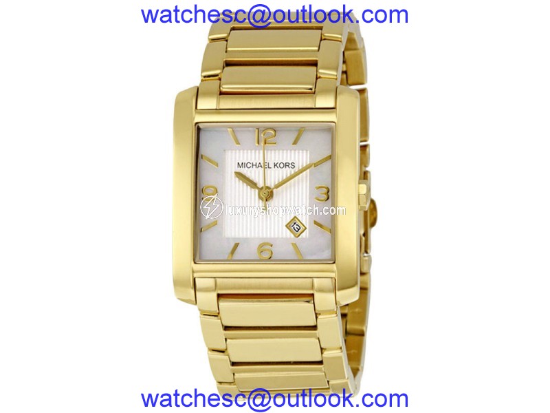 Michael Kors MK3147 Mother of Pearl Dial Gold Tone Stainless Women's Watch Michael Kors