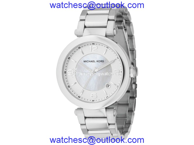 Michael Kors MK5070 Silver Round 3 Hand Date Watch Michael Kors