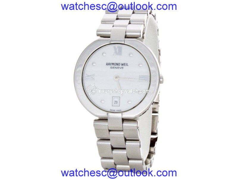 Raymond Weil 5817 Allegro White Dial Stainless Steel Bracelet Quartz Watch Raymond Weil