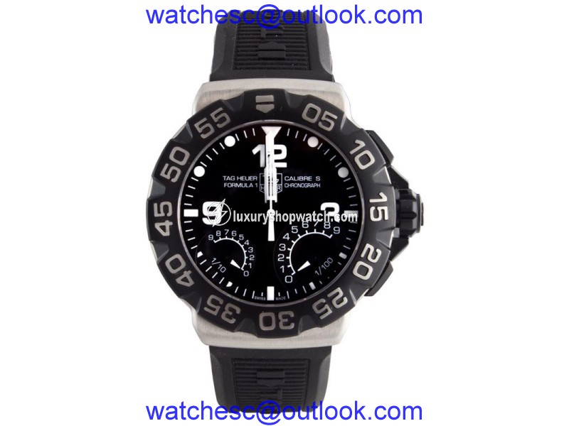 Tag Heuer CAH7010.FT6026 Calibre S Formula 1 Rubber Strap Chronograph Mens Watch Tag Heuer