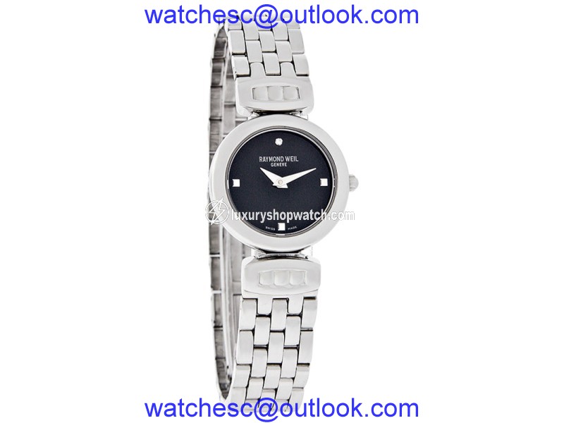 Raymond Weil 5890-ST-20082 Chorus Black Dial Diamond Womens Watch Raymond Weil
