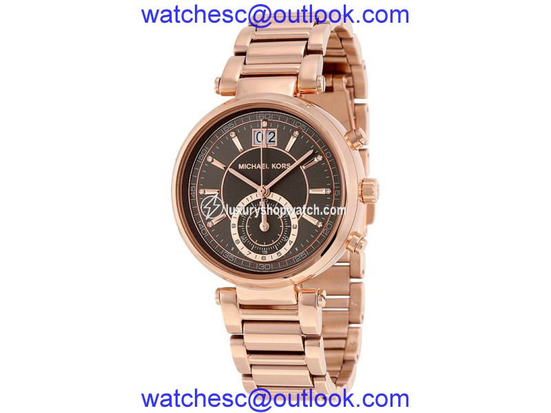 Michael Kors MK6226 Sawyer Grey Dial Rose Gold Plated Stainless Women's Watch Michael Kors