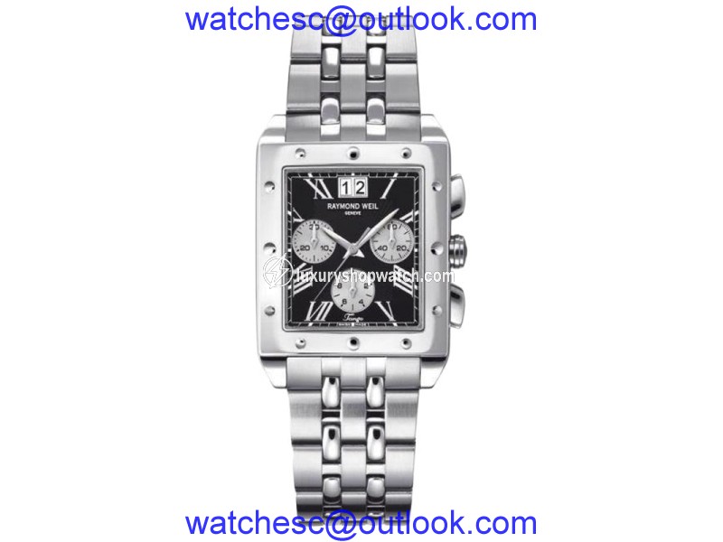 Raymond Weil 4881-ST-00209 Tango Black Chronograph Dial Mens Watch Raymond Weil