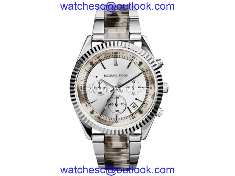 Michael Kors MK5962 Clarkson Chronograph Grey Acetate Bracelet Womens Watch Michael Kors