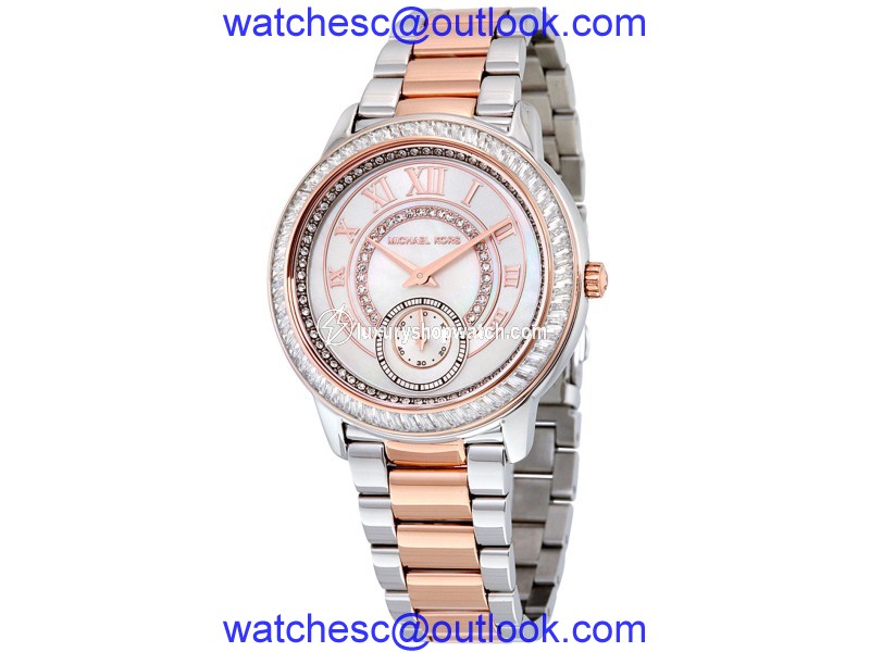 Michael Kors MK6288 Madelyn MOP Dial Two Tone Stainless Steel Womens Watch Michael Kors But at TrueFacet