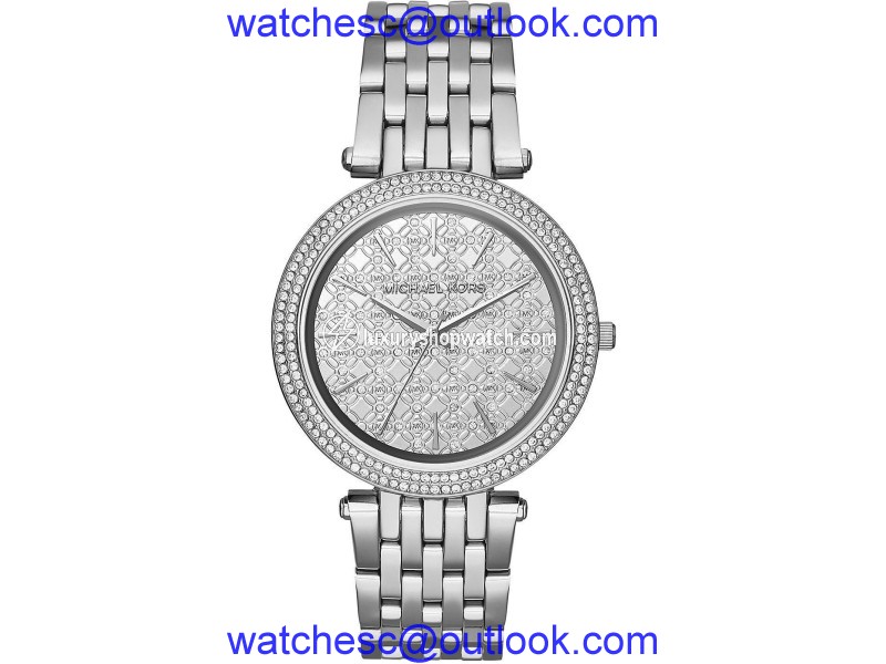 Michael Kors MK3404 Silver Dial Stainless Steel Bracelet 41mm Womens Watch Michael Kors