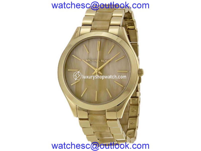 Michael Kors MK4285 Stainless Steel Champagne Dial 42mm Womens Watch Michael Kors