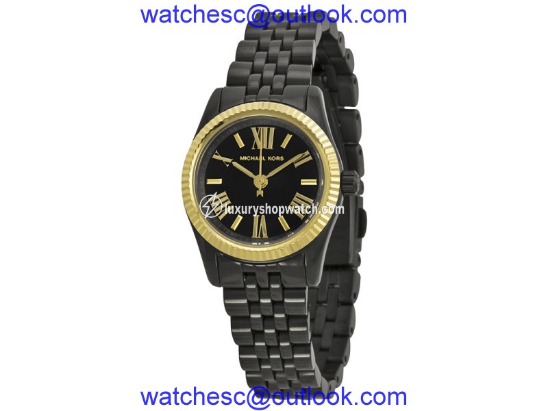 Michael Kors MK3299 Black Ion Plated Stainless Steel 26mm Womens Watch Michael Kors