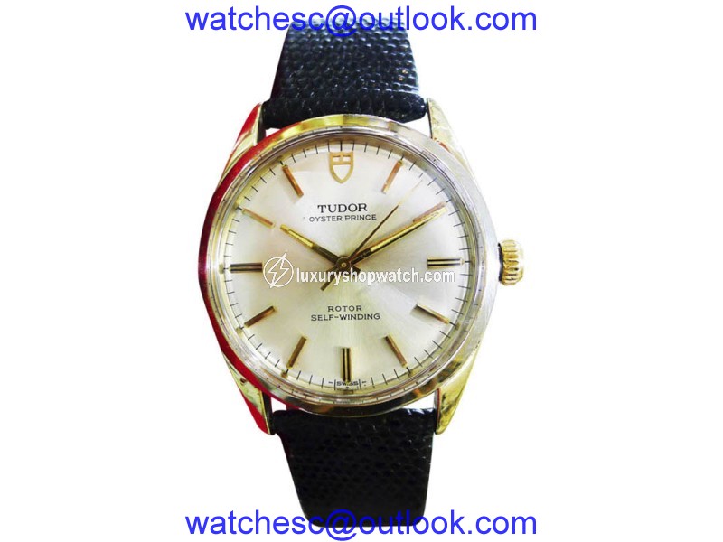 Tudor 7987/5 Stainless Steel & Leather Vintage Automatic 34mm Mens Watch 1971 Tudor