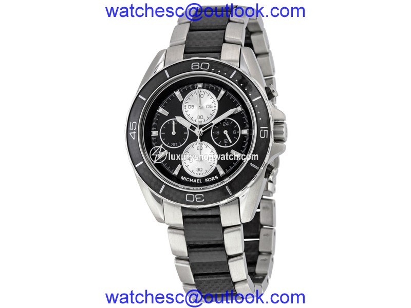 Michael Kors MK8454 Jetmaster Two Tone Stainless Steel 43mm Mens Watch Michael Kors