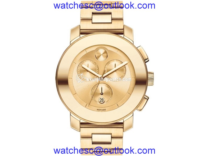 Movado 3600076 Gold Tone Stainless Steel 38mm Womens Watch Movado