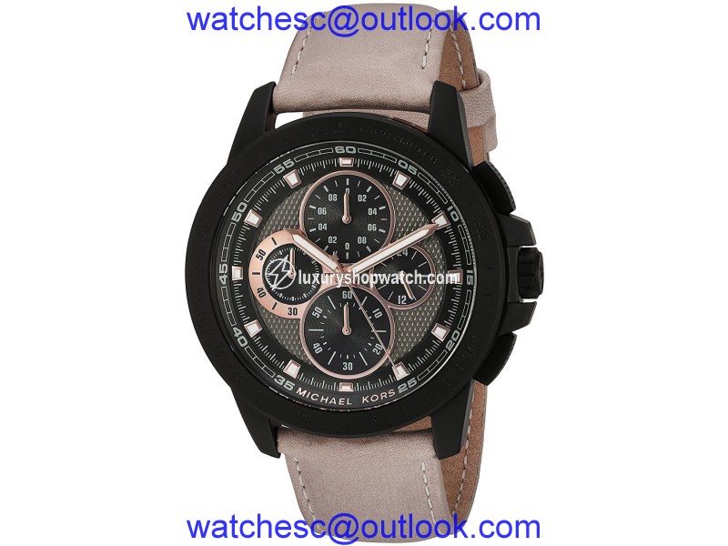 Michael Kors MK8520 Black Ion Plated Stainless Steel 43mm Mens Watch Michael Kors