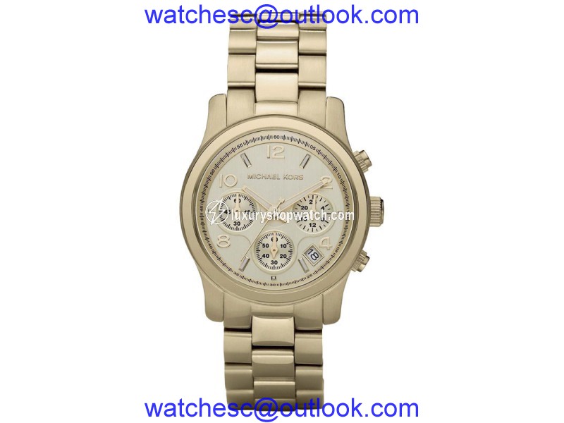 Michael Kors MK5055 Gold Tone Stainless Steel 38mm Womens Watch Michael Kors