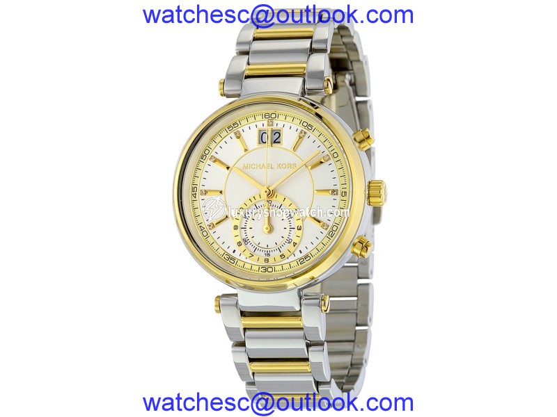 Michael Kors MK6225 Two Tone Stainless Steel 39mm Womens Watch Michael Kors