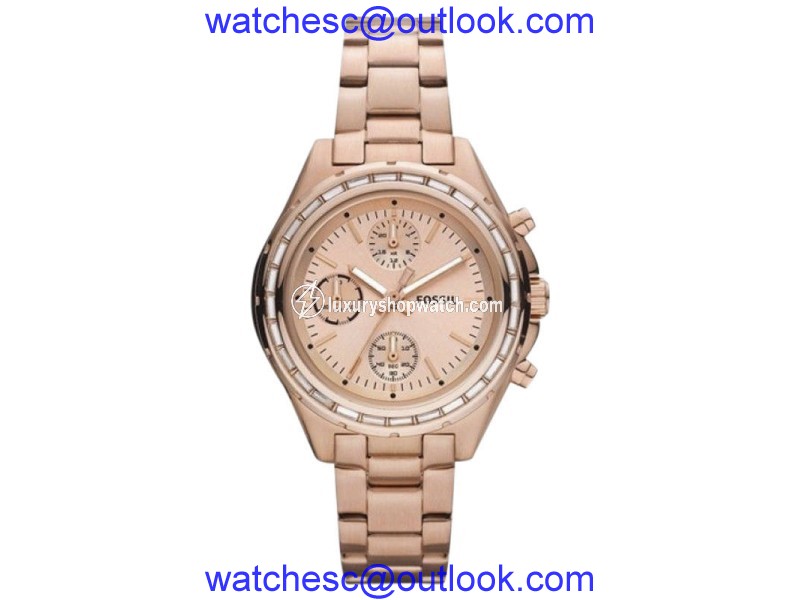 Fossil CH2826 Rose Gold-Tone Stainless Steel Quartz 38.0mm Womens Watch Fossil