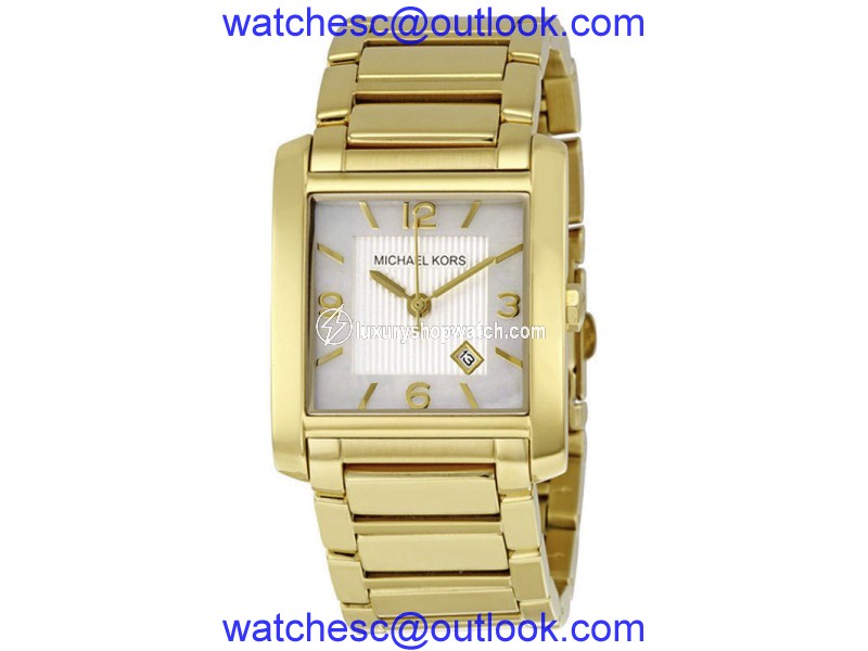 Michael Kors MK3147 Gold Tone Stainless Steel Quartz 29mm Womens Watch Michael Kors