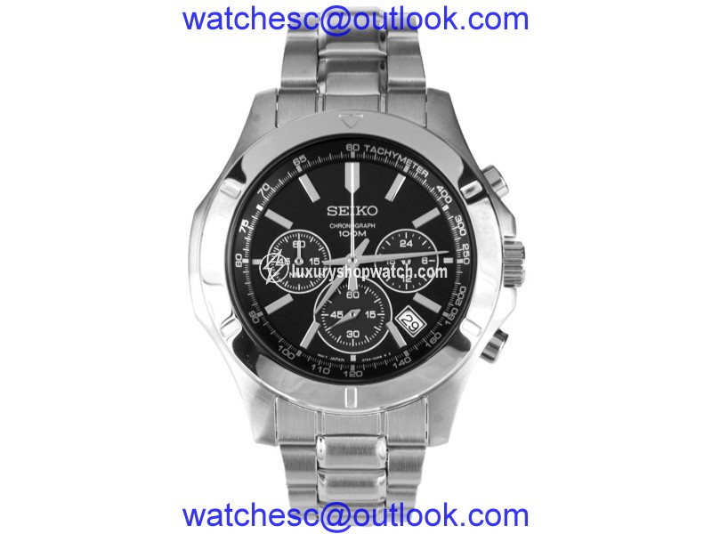 Seiko SSB105 Stainless Steel Quartz 40mm Mens Watch Seiko