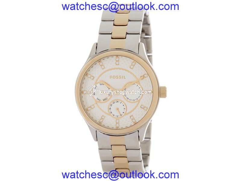 Fossil BQ1564 Two Tone Stainless Steel Quartz 36mm Womens Watch Fossil