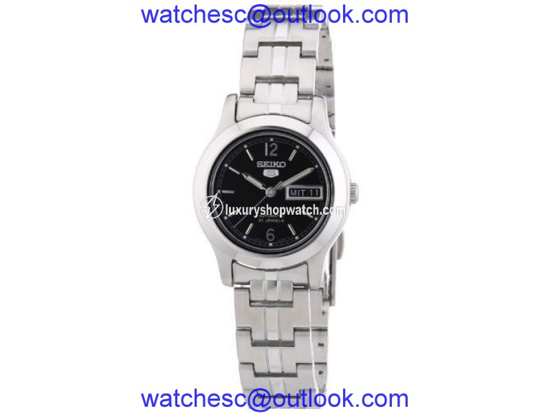 Seiko SYMD99K1 Stainless Steel with Black Dial Automatic 25mm Womens Watch Seiko