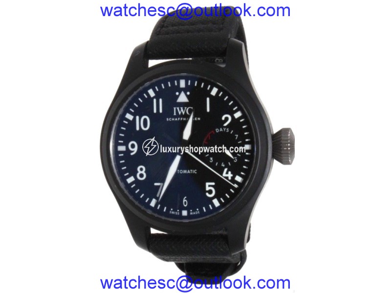 IWC Big Pilot��s IW502001 Stainless Steel & Leather 46mm Automatic Mens Watch IWC
